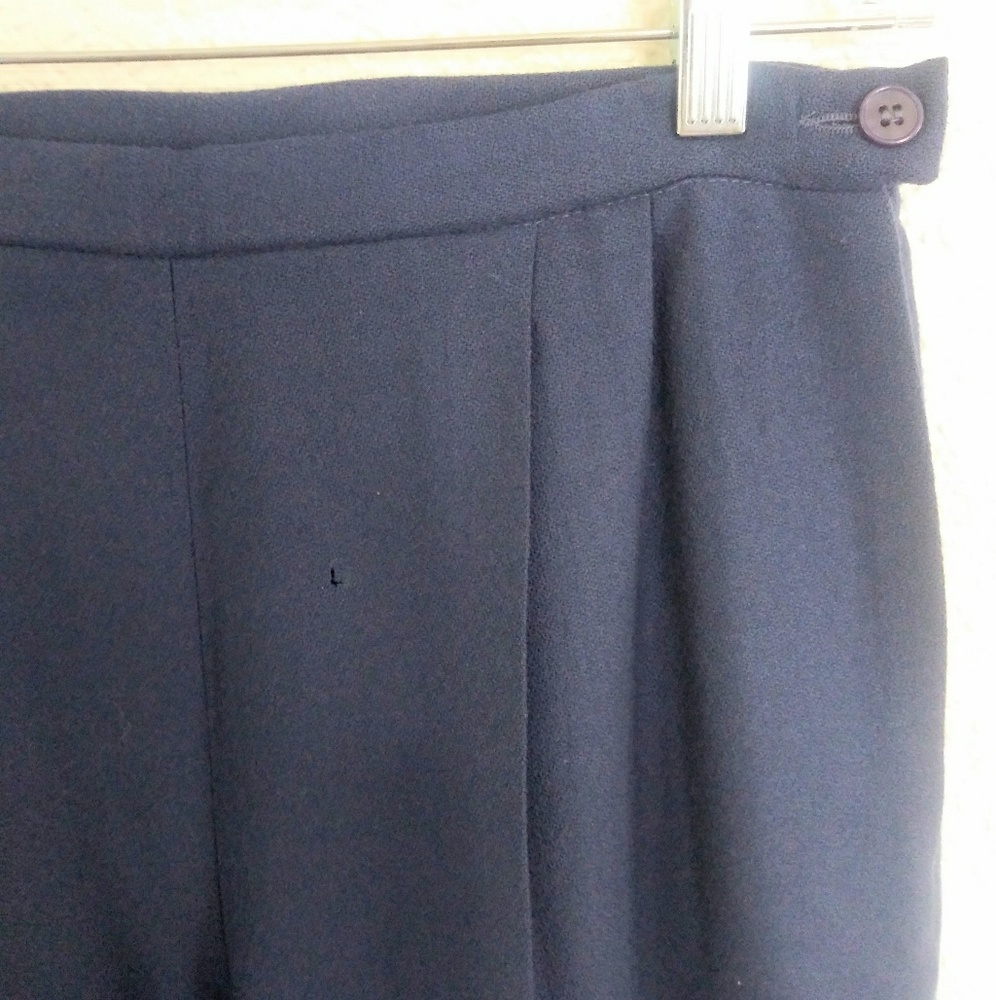 [ PENDLETON wool pleated navy trousers ] - Picture 4 of 4